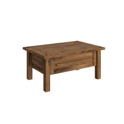 Mesa De Centro Rustic Line Pintura A Base De Cera Mpo Móveis