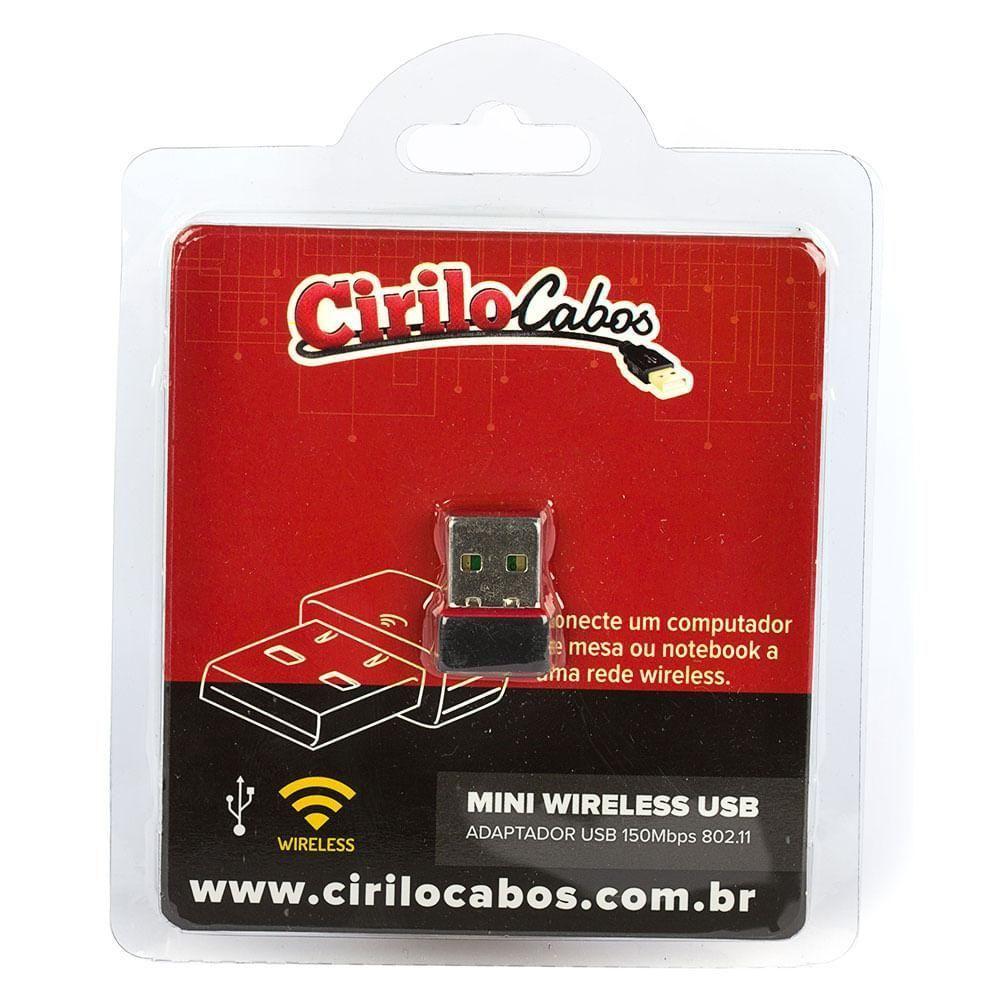 Mini Adaptador Wireless Usb 150mbps 802.11 - 1