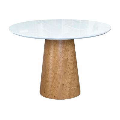 Mesas De Jantar Cone Cor Branco Diâmetro 1,20m