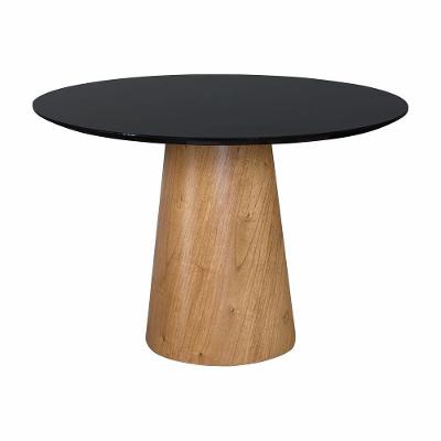 Mesas De Jantar Cone Cor Preto Diâmetro 1,10m