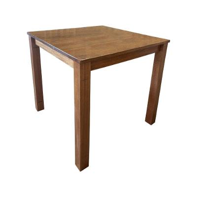 Mesa Madeira Maciça Bar Restaurante Roma 90x90cm Malbelc - Cor: Marrom