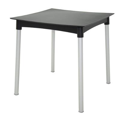 Mesa Tramontina Diana Polipropileno Preto Com Pernas De Alum