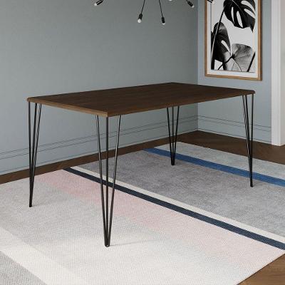 Mesa Elen Tampo Retangular 150 X 90 Cm De Madeira Amêndoa Asturias - Cor: Branco