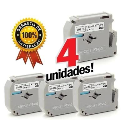 Kit 4 Fitas Compatível M231 Mk231 Mk 231 Pt-90 12mm