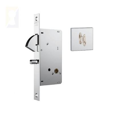 Fechadura Stam Porta De Correr Banheiro 950 Ros. Quadrada Polido