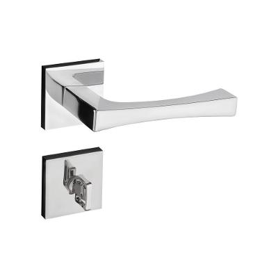 Fechadura Vivaldi Cromada Roseta Quadrada 40mm Pado Banheiro / Wc