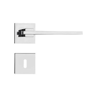 Fechadura Nina Cromada Roseta Quadrada 55mm Pado Interna