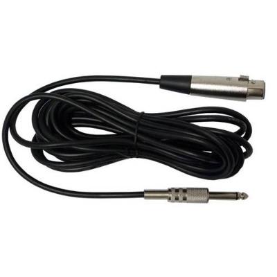 Microfone com Fio Dinâmico Profissional Performance Sound Preto