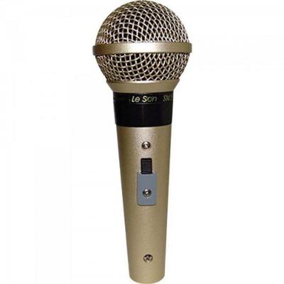 Microfone Profissional Com Fio Cardioide Sm58 P4 Champanhe
