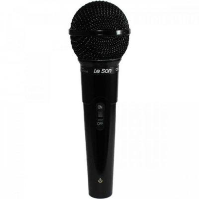 Microfone Dinamico Cardioide Mc200 Preto Leson