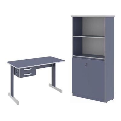 Armario E Mesa 1,20 Geórgia Azul