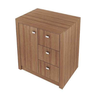 Balcão Para Escritório Home Office Me4111 Mdp Amendoa