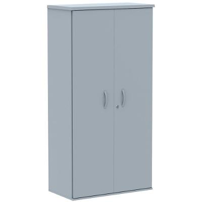 Armário Alto Pe25 Pandin 79,20 Cm (Largura) Em Mdp Liso Cinza Com Duas Portas