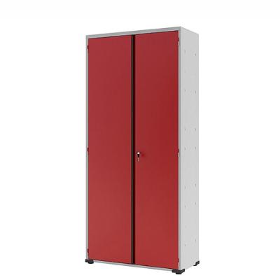 Armário Aço Escritório Fechadura 3 Prateleiras Ea302 Vermelho