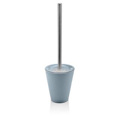 Suporte Com Escova Sanitária Banheiro Vaso Azul Glacial
