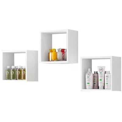 Kit 3 Nichos De Parede Branco Reajl Moveis Branco