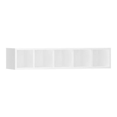 Nicho Garrafeiro Horizontal 90cm 5 Garrafas Pérola Branco
