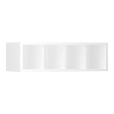 Nicho Garrafeiro Horizontal 60cm 5 Garrafas Pérola Branco