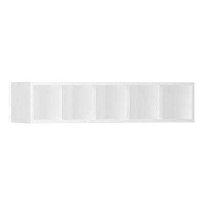 Nicho Garrafeiro Horizontal 80cm 5 Garrafas Pérola Branco