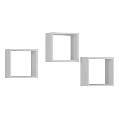 Kit 03 Nichos Organizador 30x30cm Branco