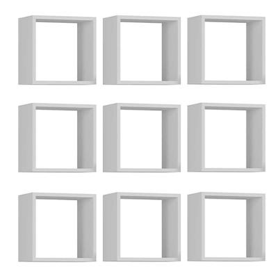 Kit 9 Nichos Organizador 30x30cm Branco
