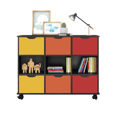 Nicho Organizador C/ 6 Gavetas C/ Rodízio Q01 Preto/Colorido