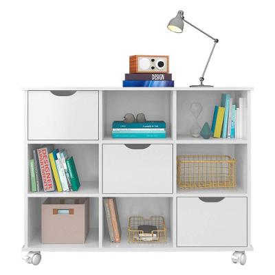 Nicho Organizador C/ 3 Gavetas C/ Rodízio Q01 Branco/Branco