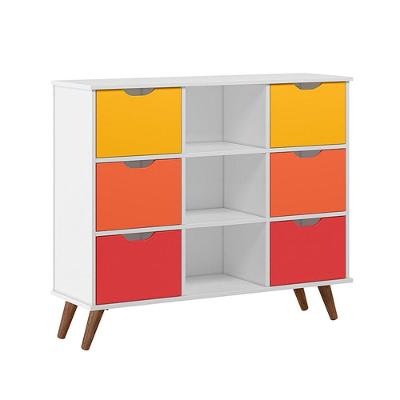 Nicho Organizador C/ 6 Gavetas Q01 Branco/Colorido