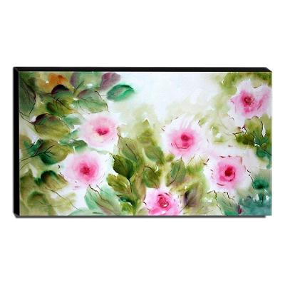 Quadro De Pintura Floral 60X105Cm-1569