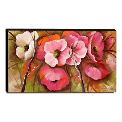 Quadro De Pintura Floral 70X120Cm-1505