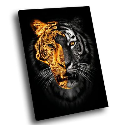 Quadro Tigre Ouro -- Br Artes