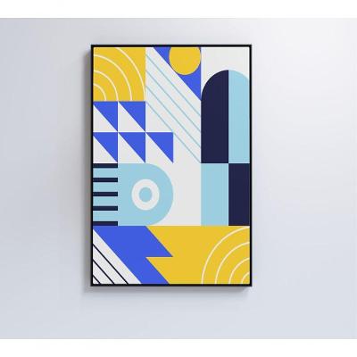 Quadro Geométrico Colorido 12 80x120 Cm Vidro Impresso
