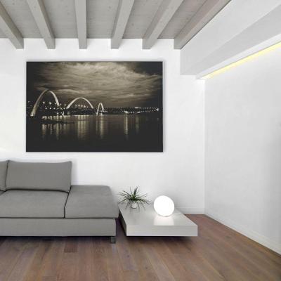 Quadro Ponte Jk Brasília 90x60 Cm Tecido Canvas