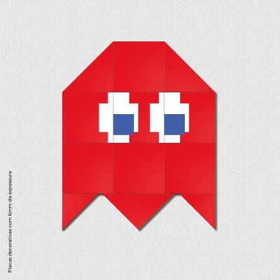 Fantasminha Vermelho Quadro Com 12 Peças 6Mm