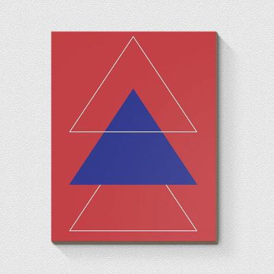 Triângulos - Quadro Ou Placa Decorativa Com 1 Peça 6mm