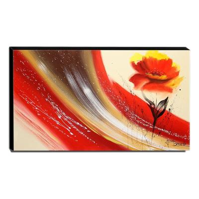 Quadro De Pintura Papoula 70x120cm-1475