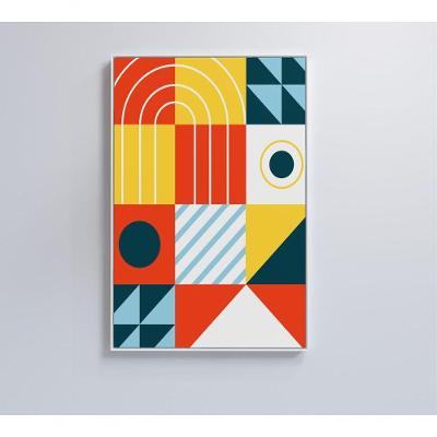 Quadro Geométrico Colorido 15 80x120 Cm Tecido Canvas