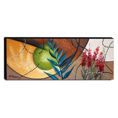 Quadro De Pintura Abstrato 40x105cm-1598