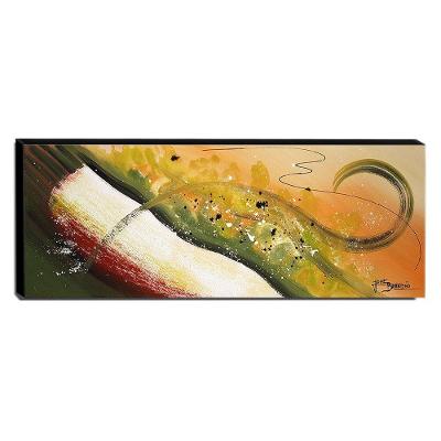 Quadro De Pintura Abstrato 40x105cm-1661