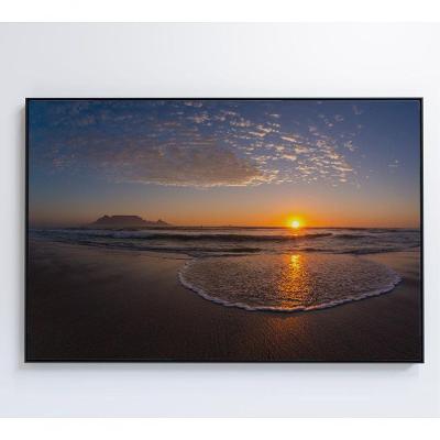 Quadro Por Do Sol No Mar 60x40 Cm Adesivo Fotográfico