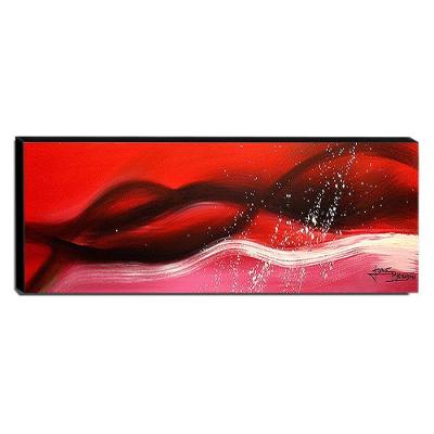 Quadro De Pintura Abstrato 40x105cm-1355