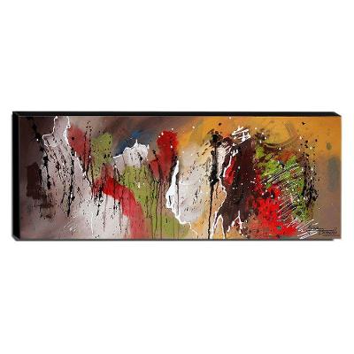 Quadro De Pintura Abstrato 40x105cm-1611