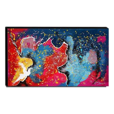 Quadro De Pintura Abstrato 60x105cm-1588