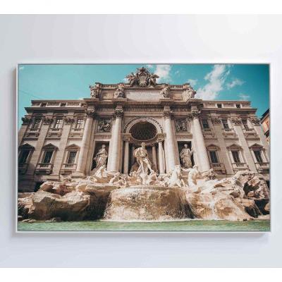 Quadro Fonte De Trevi 120x80 Cm Adesivo Fotográfico