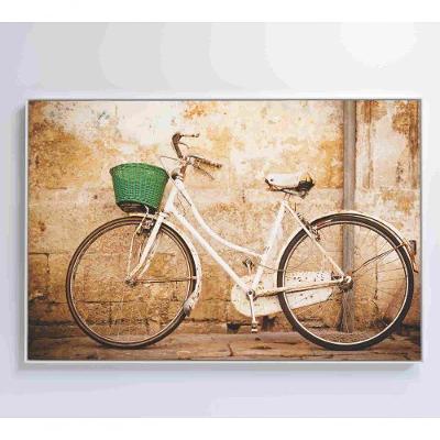 Quadro Bicicleta Clássica 90x60 Cm Vidro Impresso