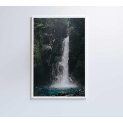 Quadro Cachoeira 40x60 Cm Vidro Impresso