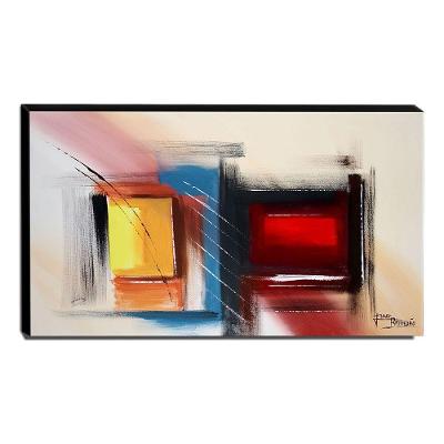 Quadro De Pintura Abstrato 60x105cm-1651