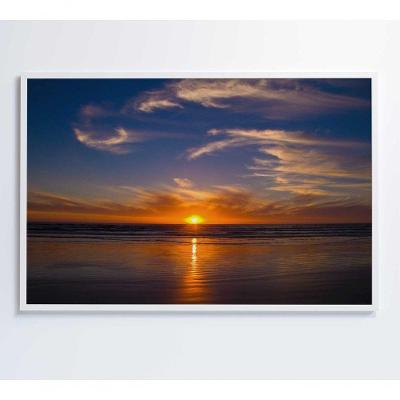 Quadro Por Do Sol Em Cape Town 90x60 Cm Tecido Canvas