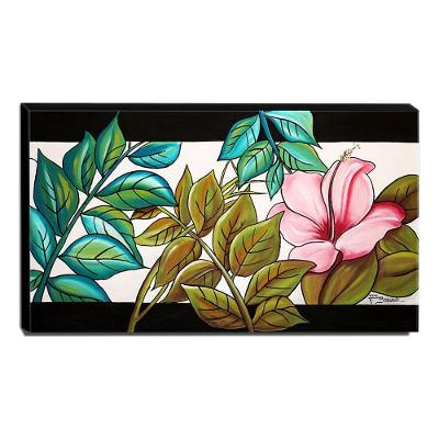 Quadro De Pintura Floral 70x120cm-1308