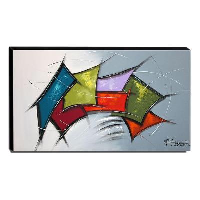 Quadro De Pintura Abstrato 70x120cm-1376